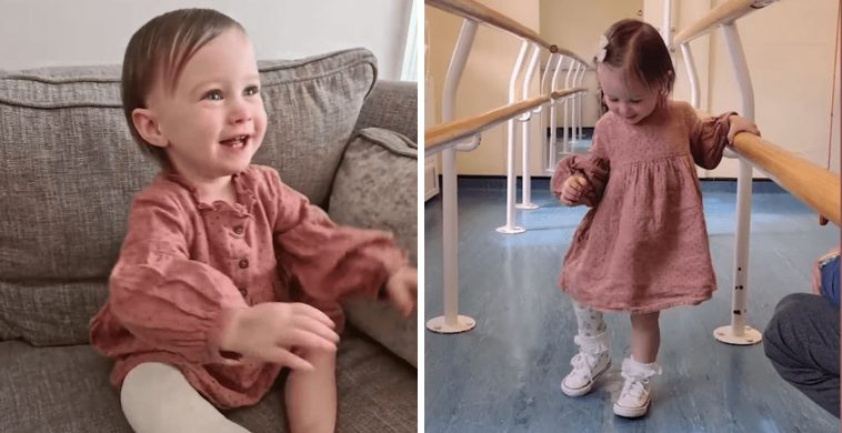 Amputálni kellett az egy éves kislány lábát, négy hónappal később megteszi első lépéseit - gratulálunk neki